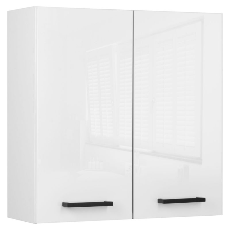 Szafka łazienkowa wisząca MyFurni, 60 cm, biała połysk, 1 szt.