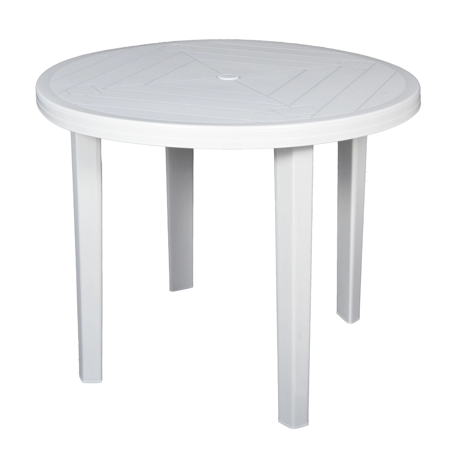 Stół ogrodowy OPAL okrągły biały
