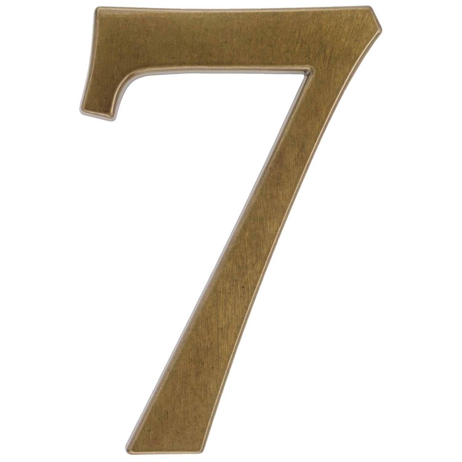 Metro Cyfra 7 aluminiowa brązowa wys. 19cm