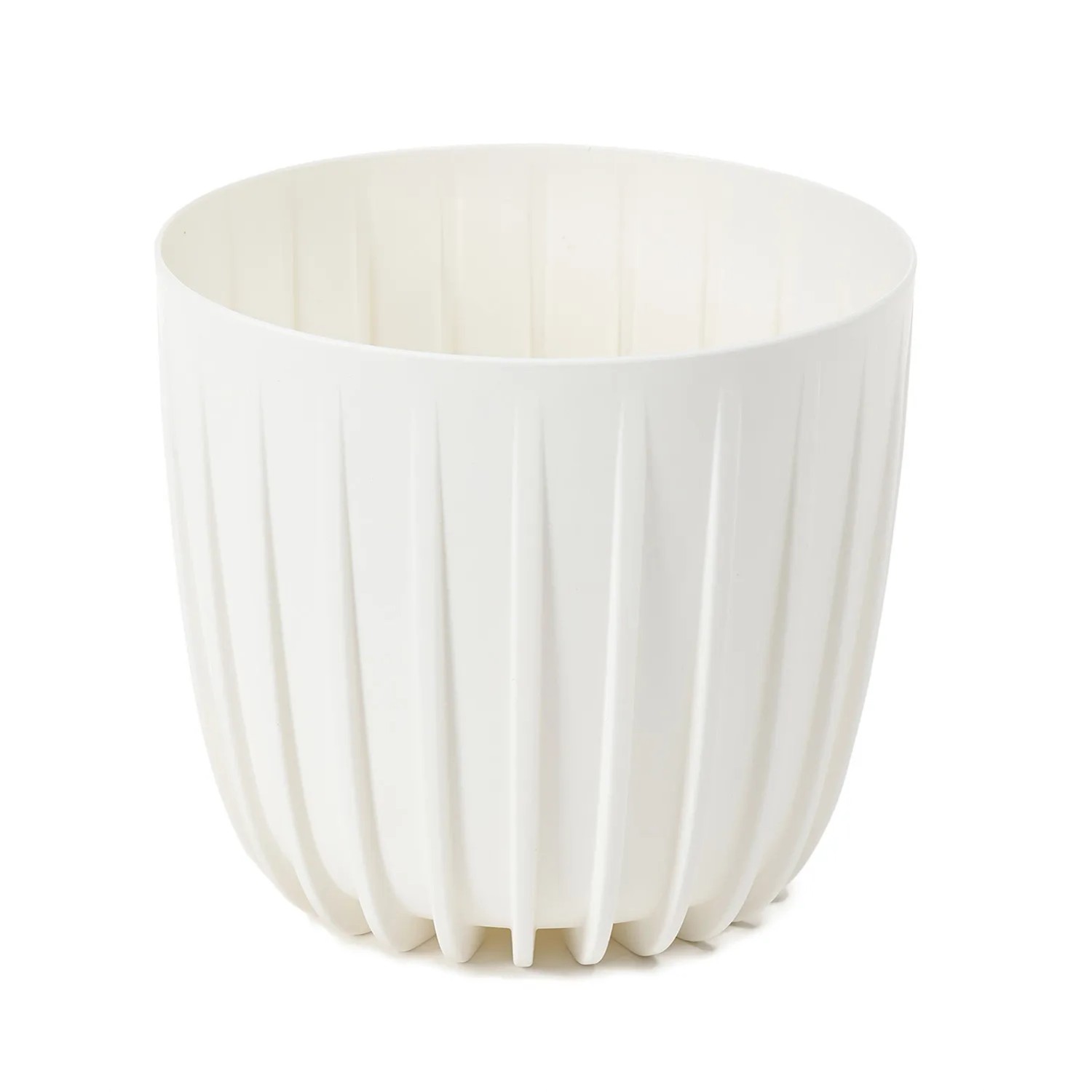 Osłonka Mira recycled biały krem niska - 24 cm