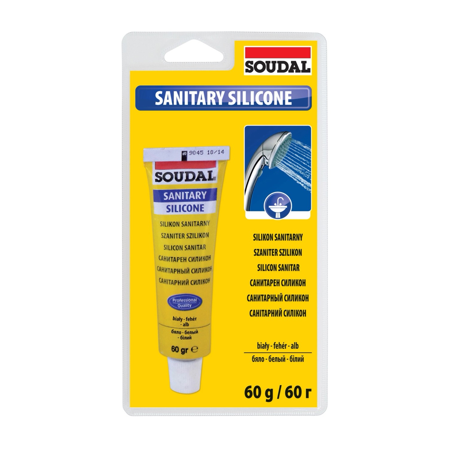 Soudal Silikon sanitarny 60 ml biały