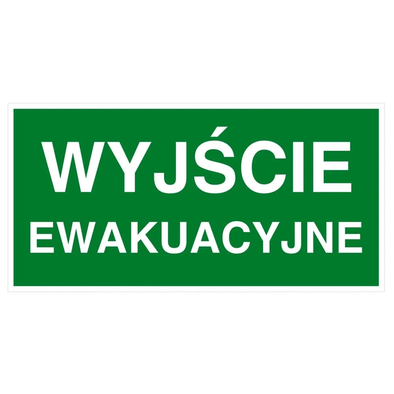 Znak wyjście ewakuacyjne fotoluminescencyjny