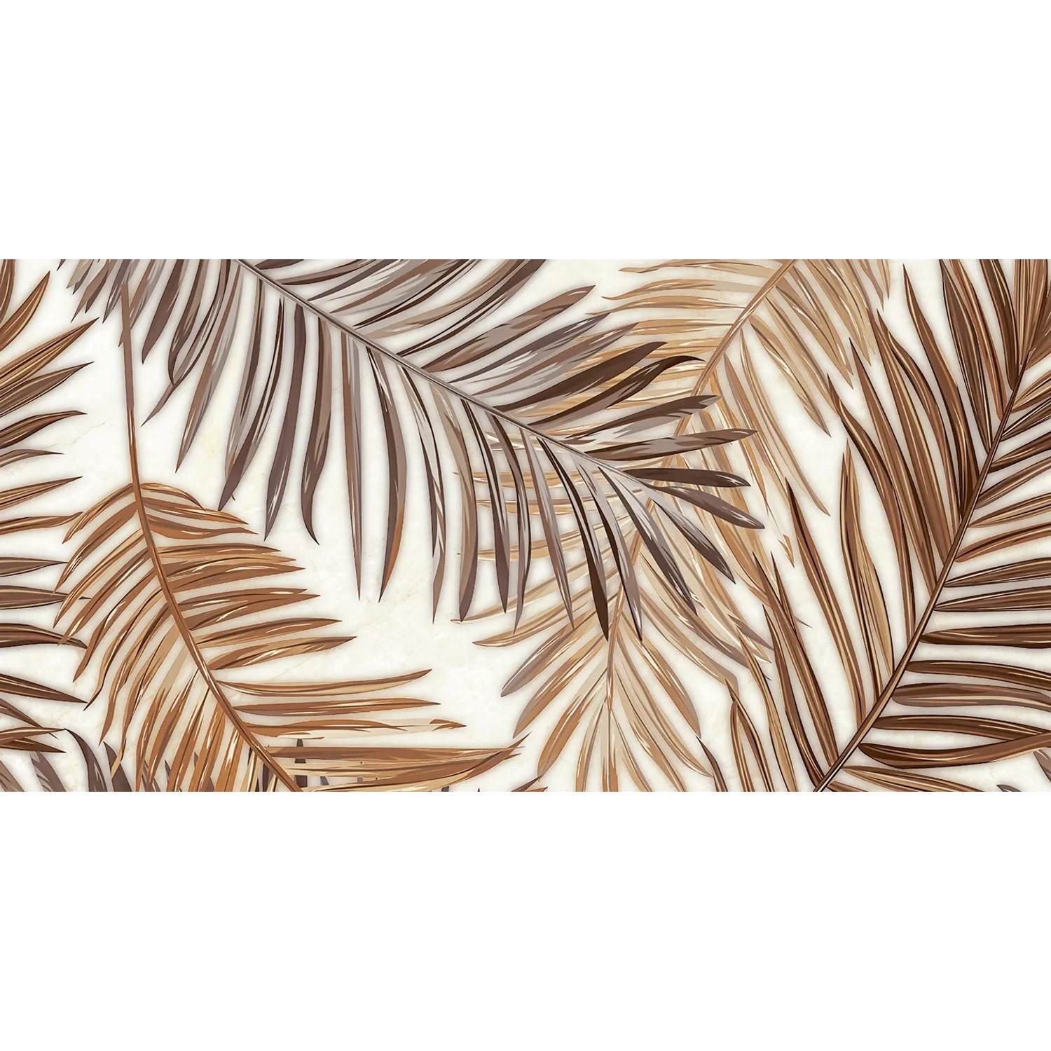 Dekor Odeon leaves 2-elementowy 61,8 x 60,8 cm