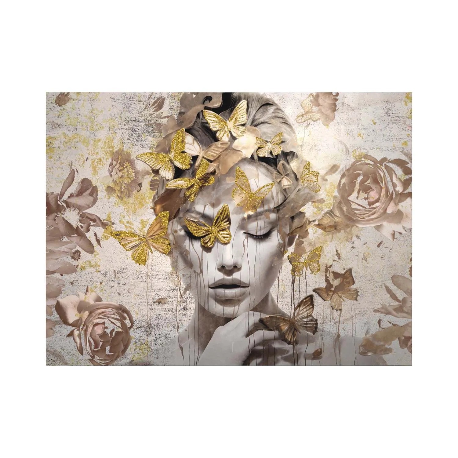 STYLER Obraz Canvas BUTTERFLY GLITTER ST737 60 x 80 cm