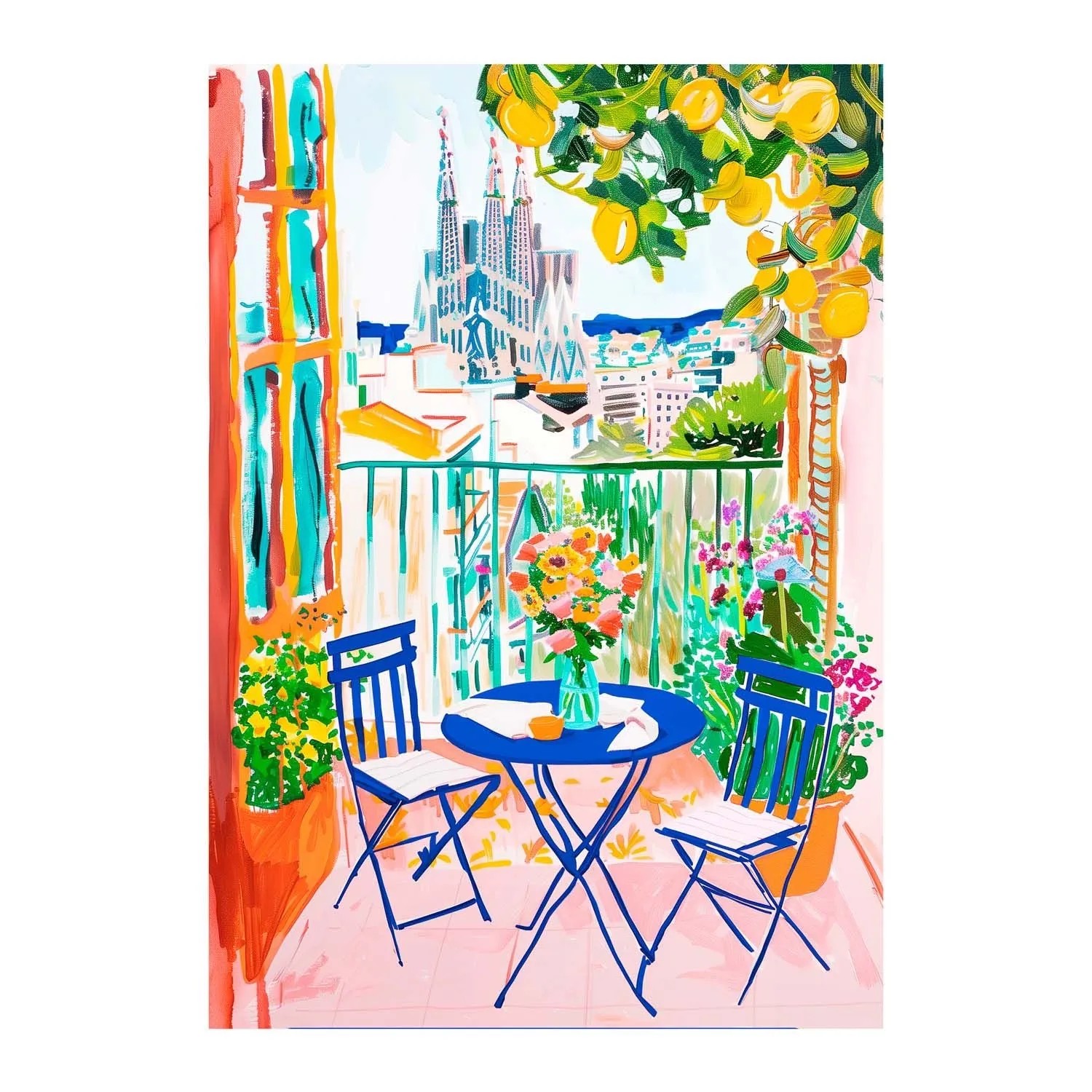 STYLER Obraz Canvas BARCELONA ST773 60 x 80 cm