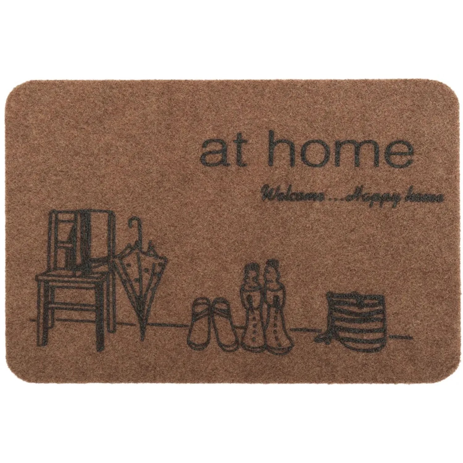 Wycieraczka Decora 40 x 60 cm brązowa