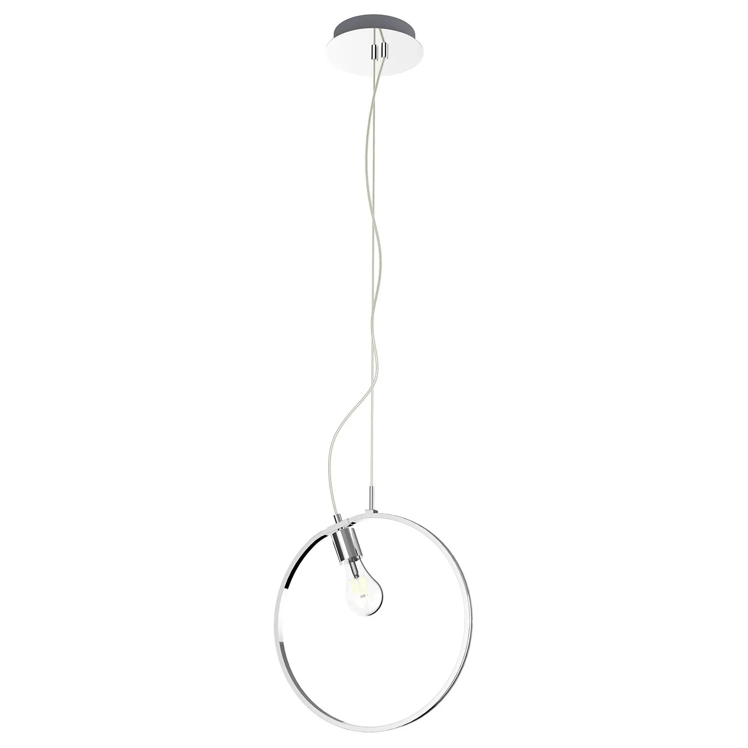 Candellux Lampa wisząca SKIROS 60+12W 4000K chrom