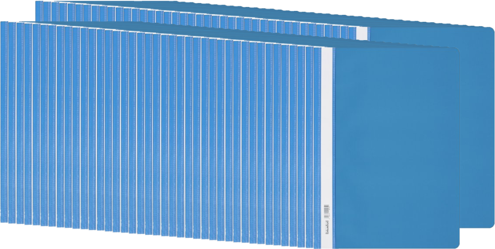 80x Skoroszyt plastikowy Biurfol, twardy, A4, jasnoniebieski