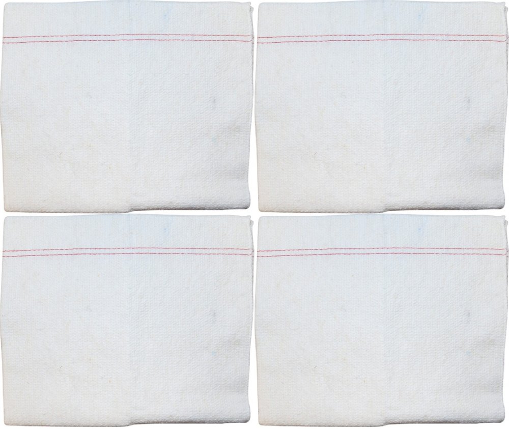 4x Ścierka do podłogi Office Products, bawełna 60%, 60x70cm, biały
