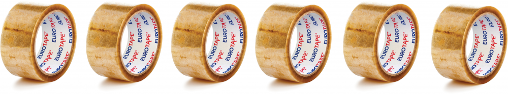 6x taśma pakowa Dalpo, 48mmx60m, transparentny