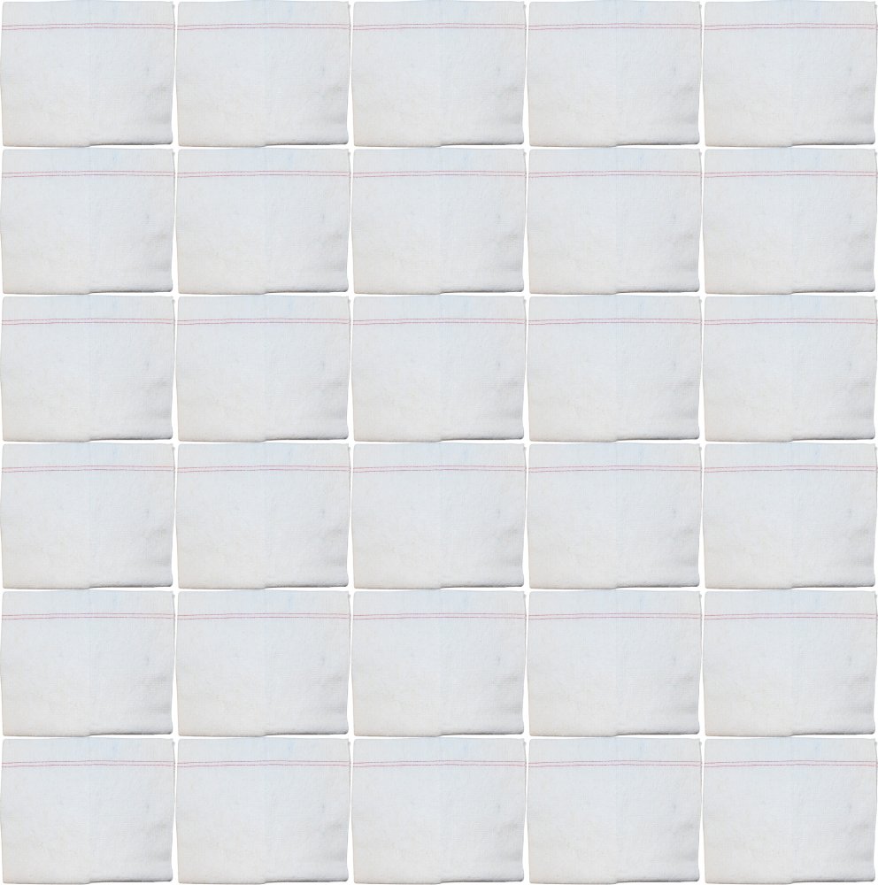 100x Ścierka do podłogi Office Products, bawełna 60%, 60x70cm, biały