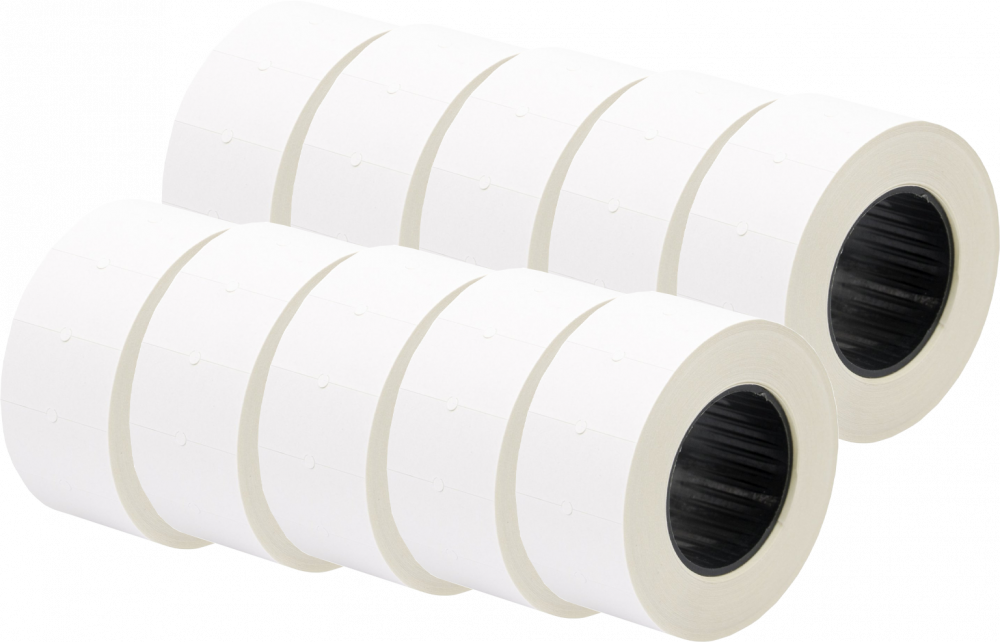 10x taśma do metkownicy Studio Cen, MHK, 800 etykiet, 21.5x12mm, biały