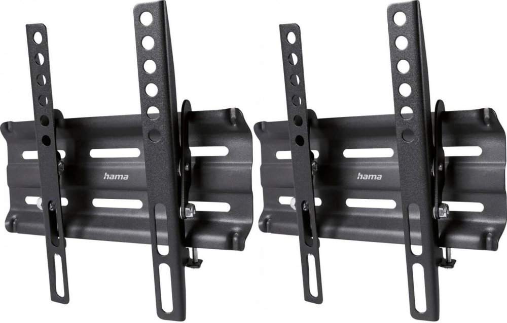2x Uchwyt do telewizora Hama, 19-48", do 25kg, Vesa 200x200mm, czarny