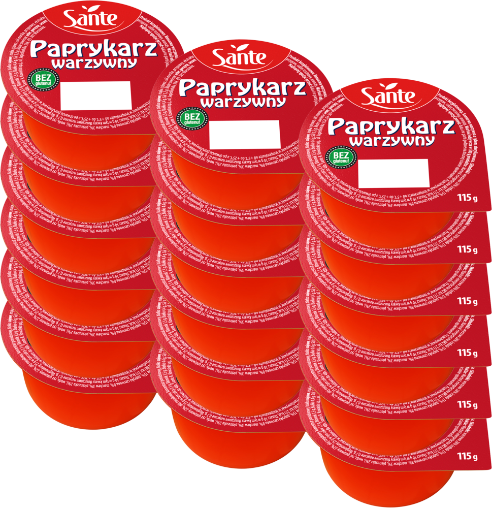 18x Paprykarz warzywny Sante, 115g