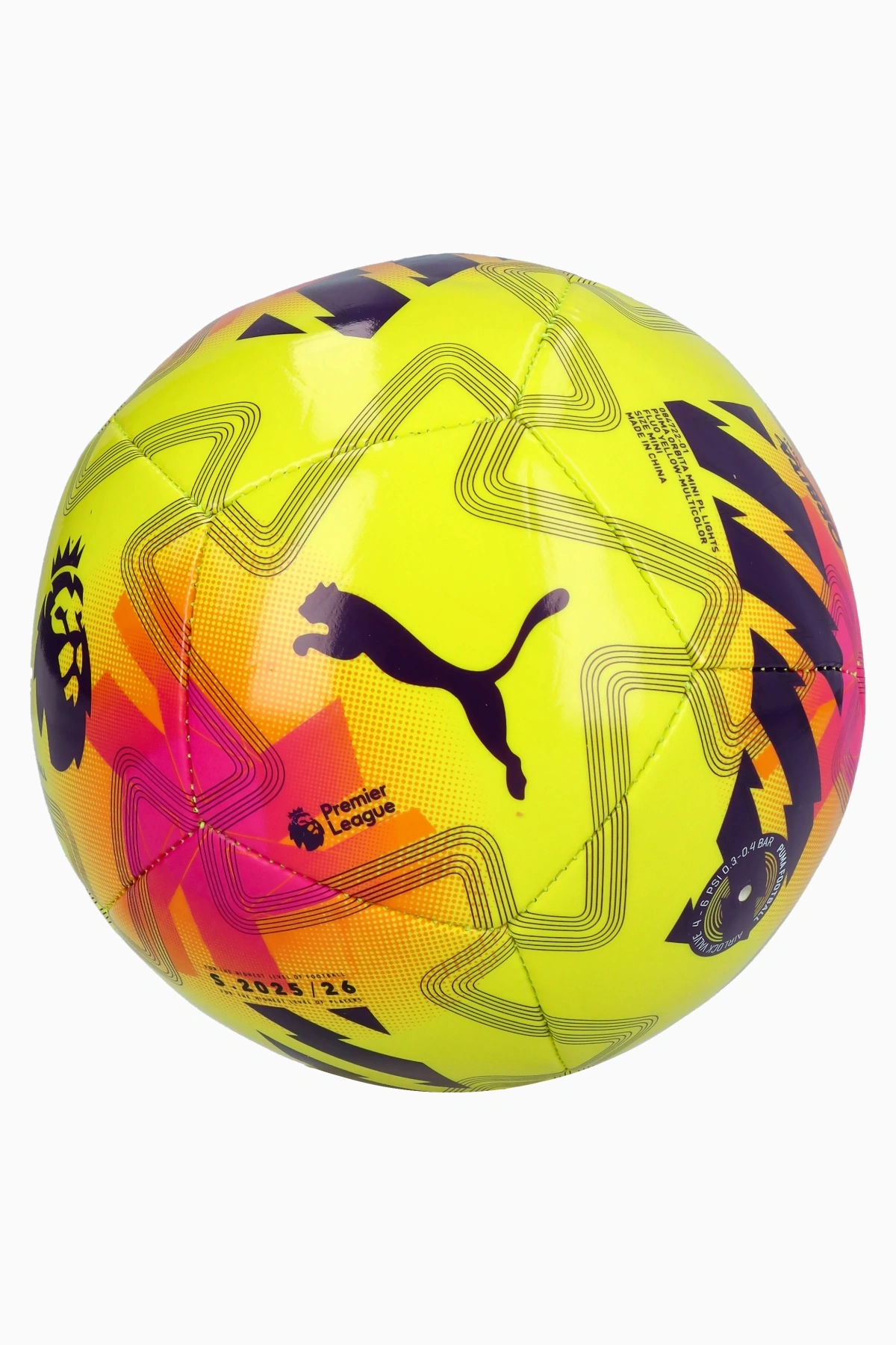 Piłka Puma Orbita Lights Premier League rozmiar 1/Mini - Żółty