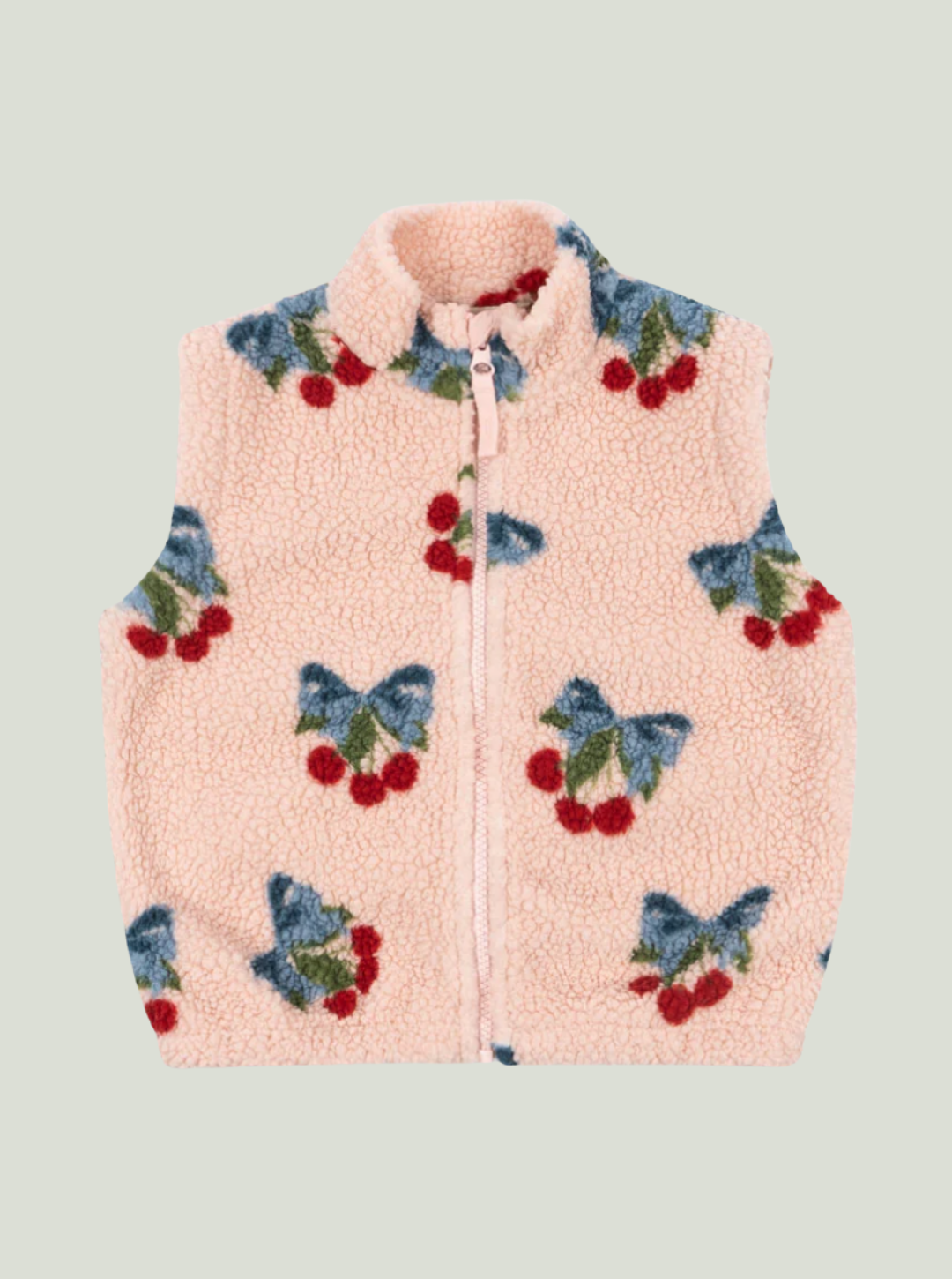 Kamizelka JODY TEDDY VEST amarena rose KONGES SLØJD