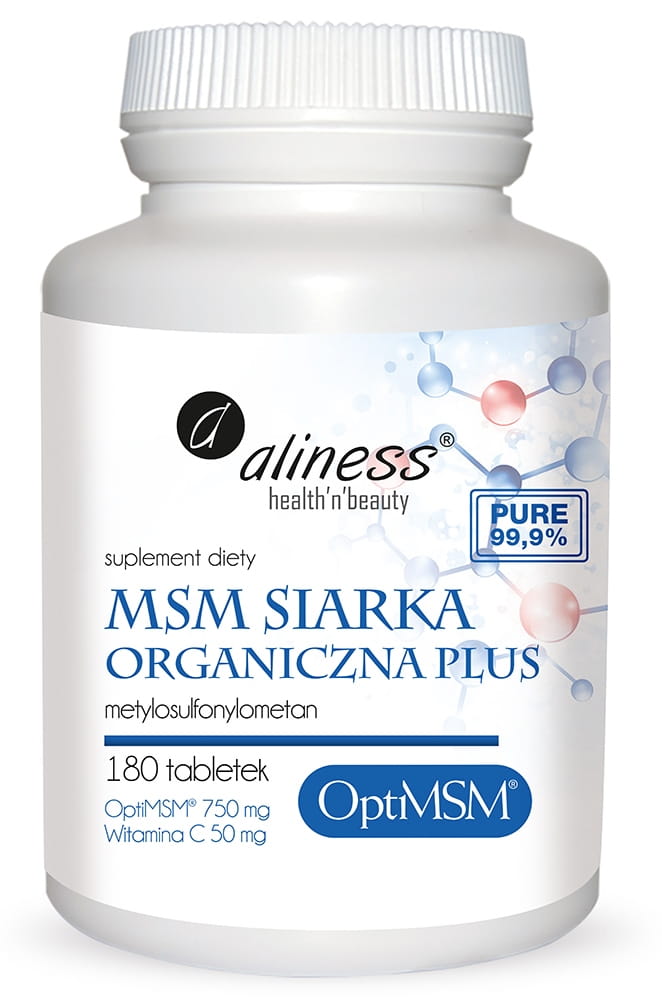 OptiMSM siarka Organiczna PLUS 180tabl. Aliness