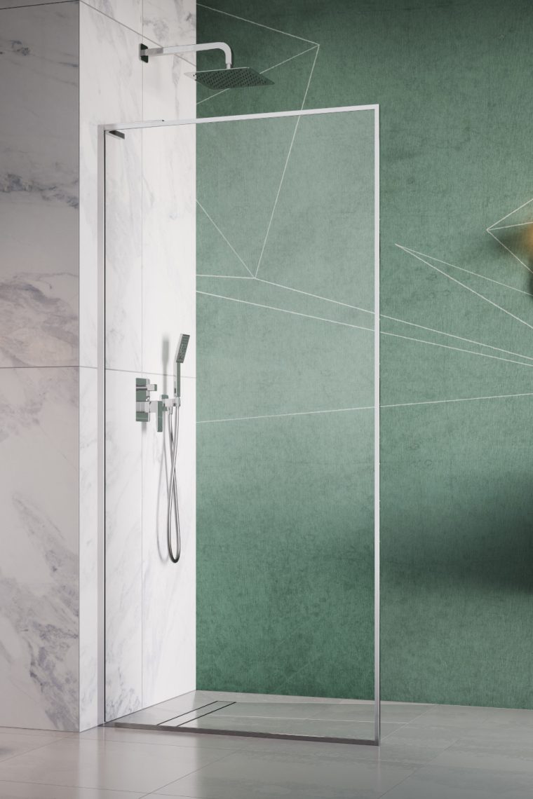 Radaway Modo F SL II ścianka prysznicowa walk-in 50 cm chrom połysk/szkło przezroczyste 10419054-01-01L