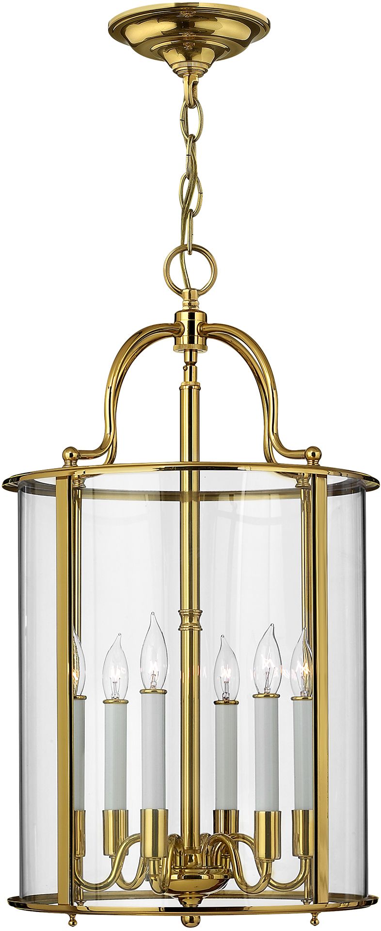 Elstead Lighting Gentry lampa wisząca 6x60 W mosiądz polerowany HK-GENTRY-P-L-PB