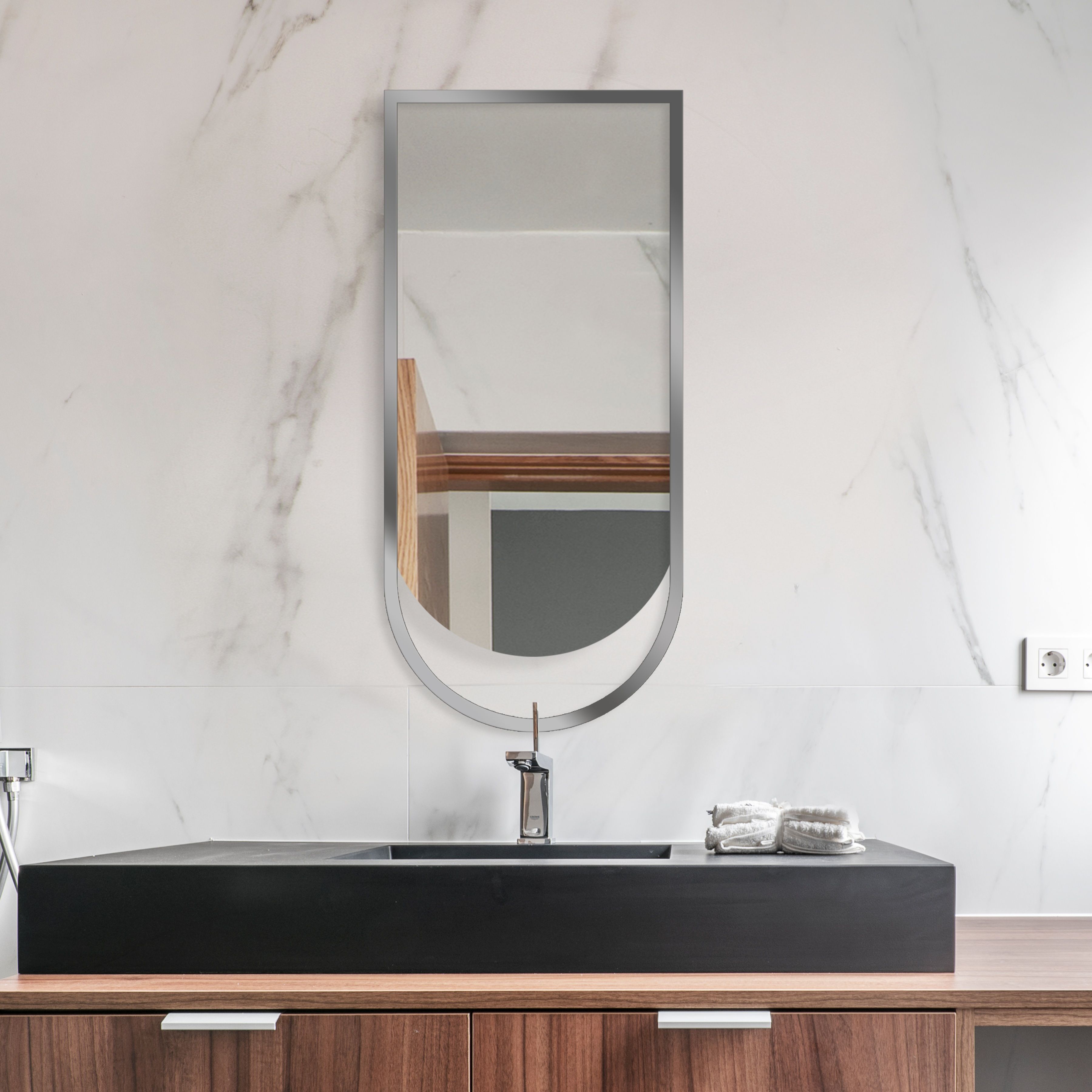 Guarda Ravel lustro 60x130 cm srebrny FOR-RAV-SREBRNY-60X130