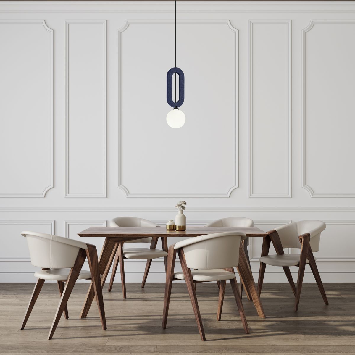 Italux Masso lampa wisząca 1x25 W niebieska PND-59839-1-BLU