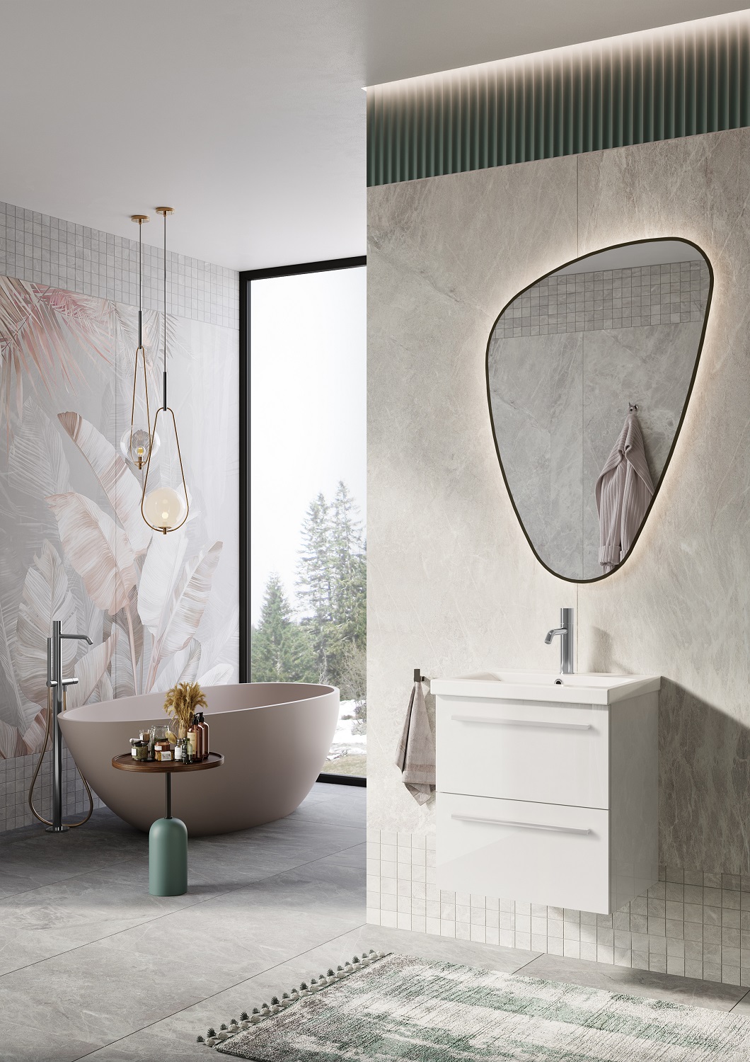 Roca Kwadro uchwyt do szafki 40 cm biały mat A817030576