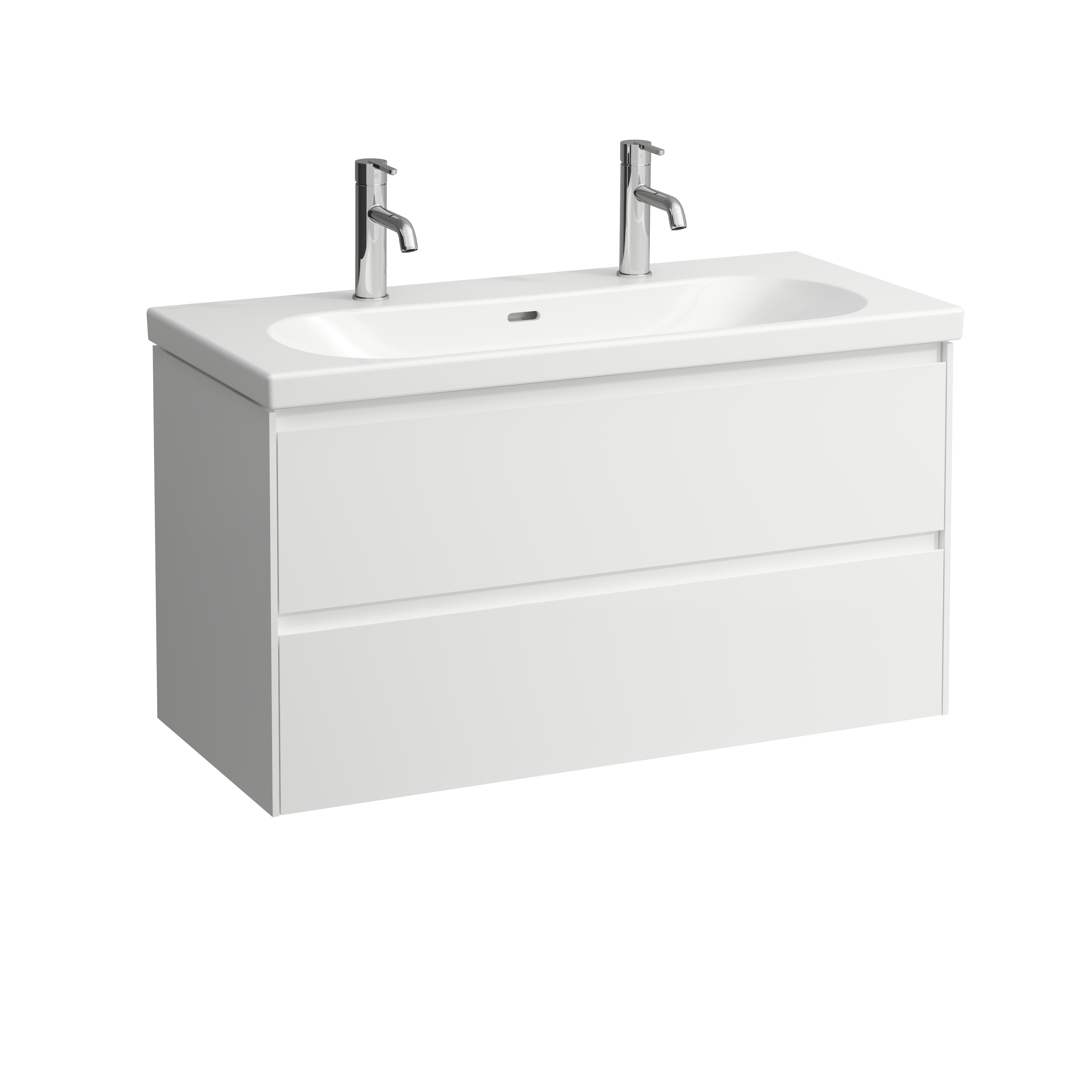 Laufen Lani szafka 98,5x45x51,5 cm podumywalkowa wisząca biała H4035621122611