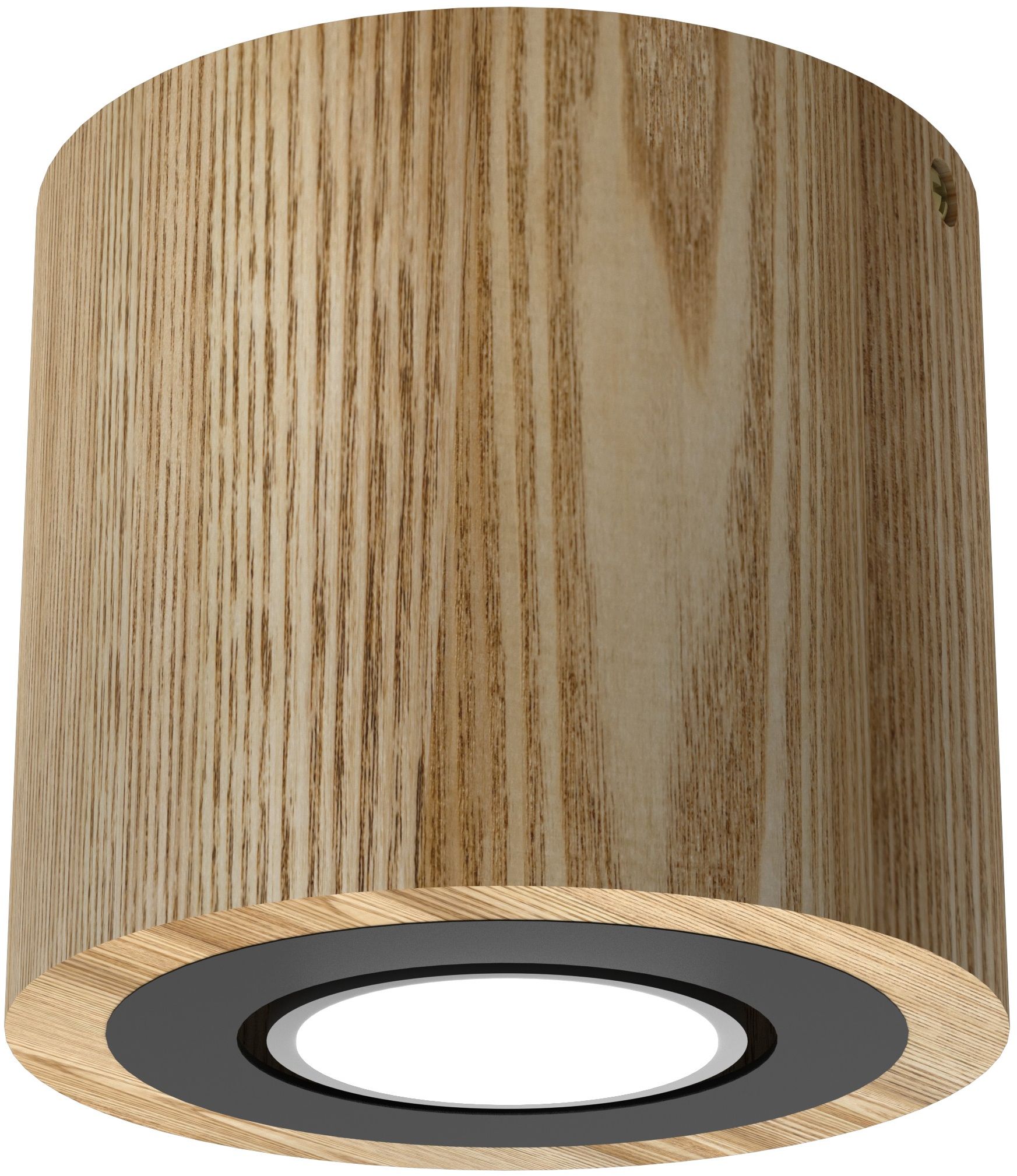 Luminex Downlight Wood lampa podsufitowa 1x8 W czarna-drewno 9746