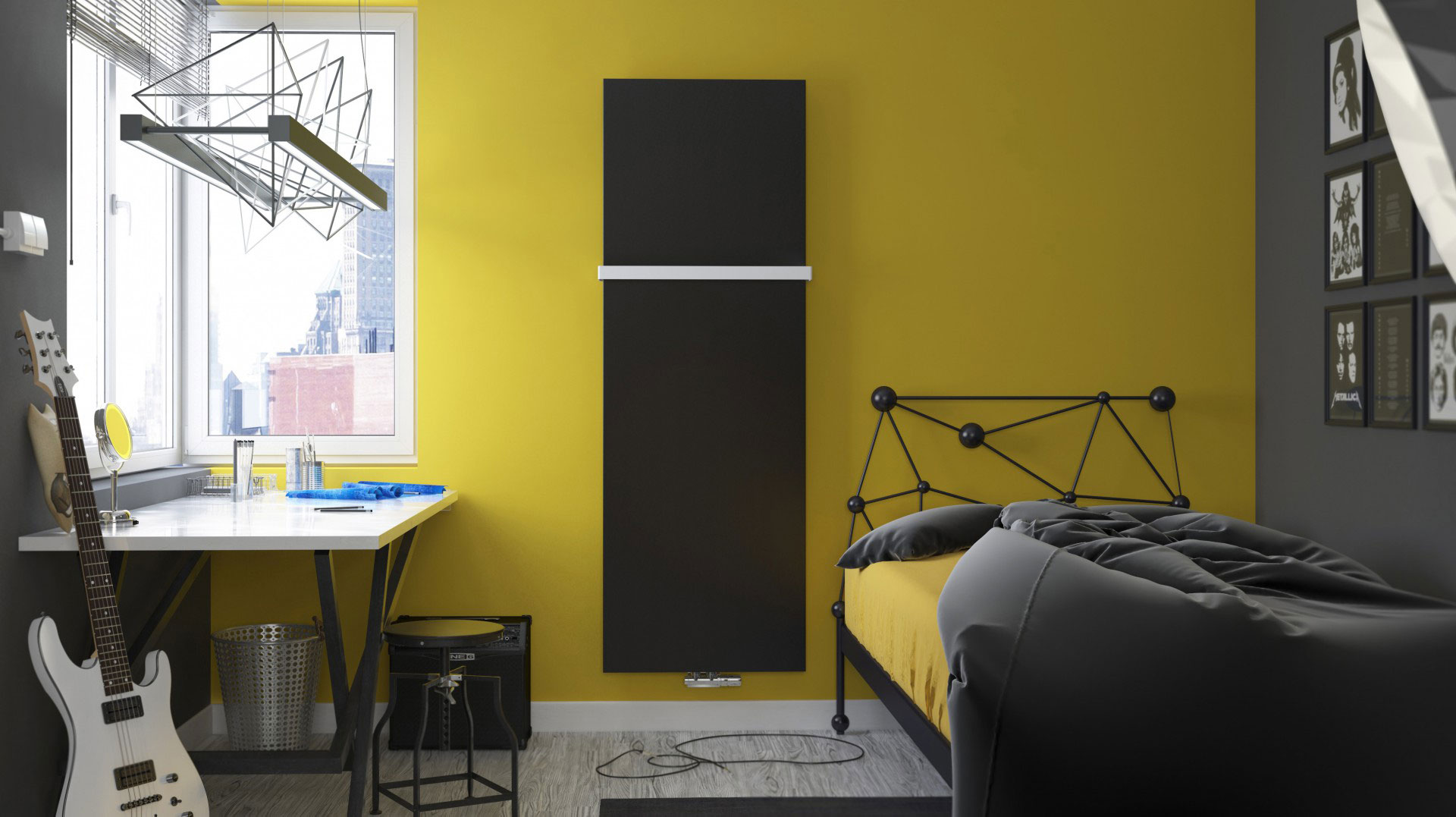 Terma Case Slim wymiennik grzejnika 181x42 cm podłączenie dolne biały WGCSX181042K916Z1