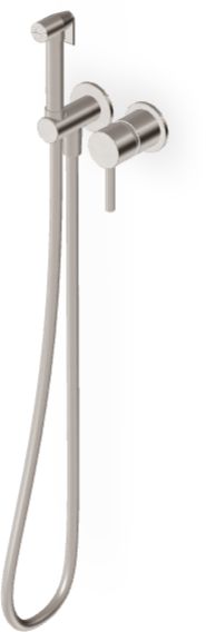 Zucchetti Pan S bateria bidetowa z zestawem prysznicowym podtynkowa Brushed Nickel ZPA417.C3