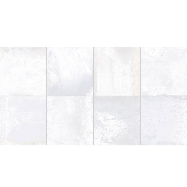 Płytka ścienna hiszpańska Geotiles PROVENCE WHITE glossy do fugowania