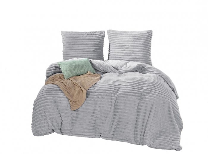 Pościel zimowa MIŚ W PRĄŻKI miękka mikrofibra 160x200 wz. 2580