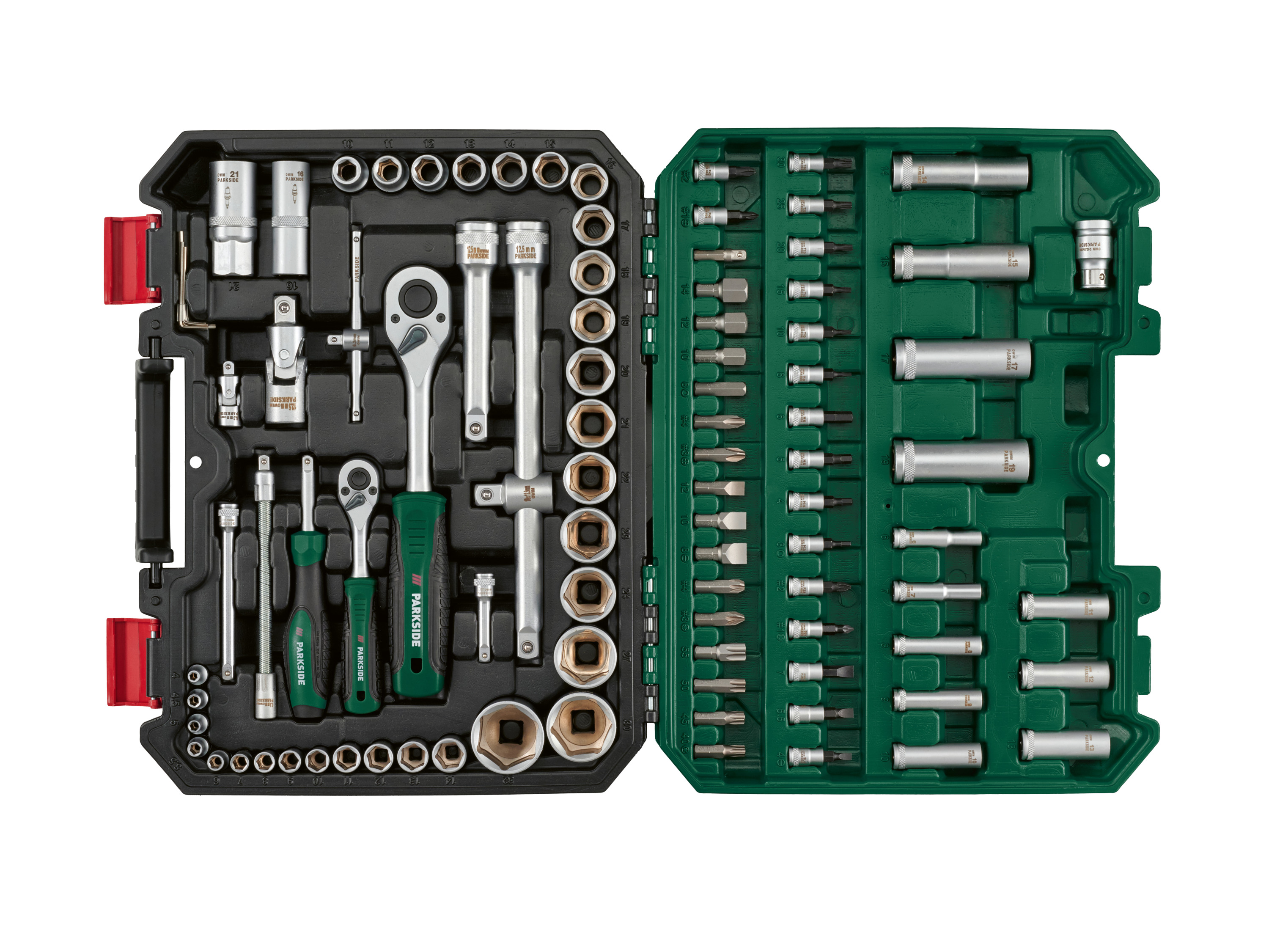 Parkside Zestaw kluczy nasadowych, 94 elementy