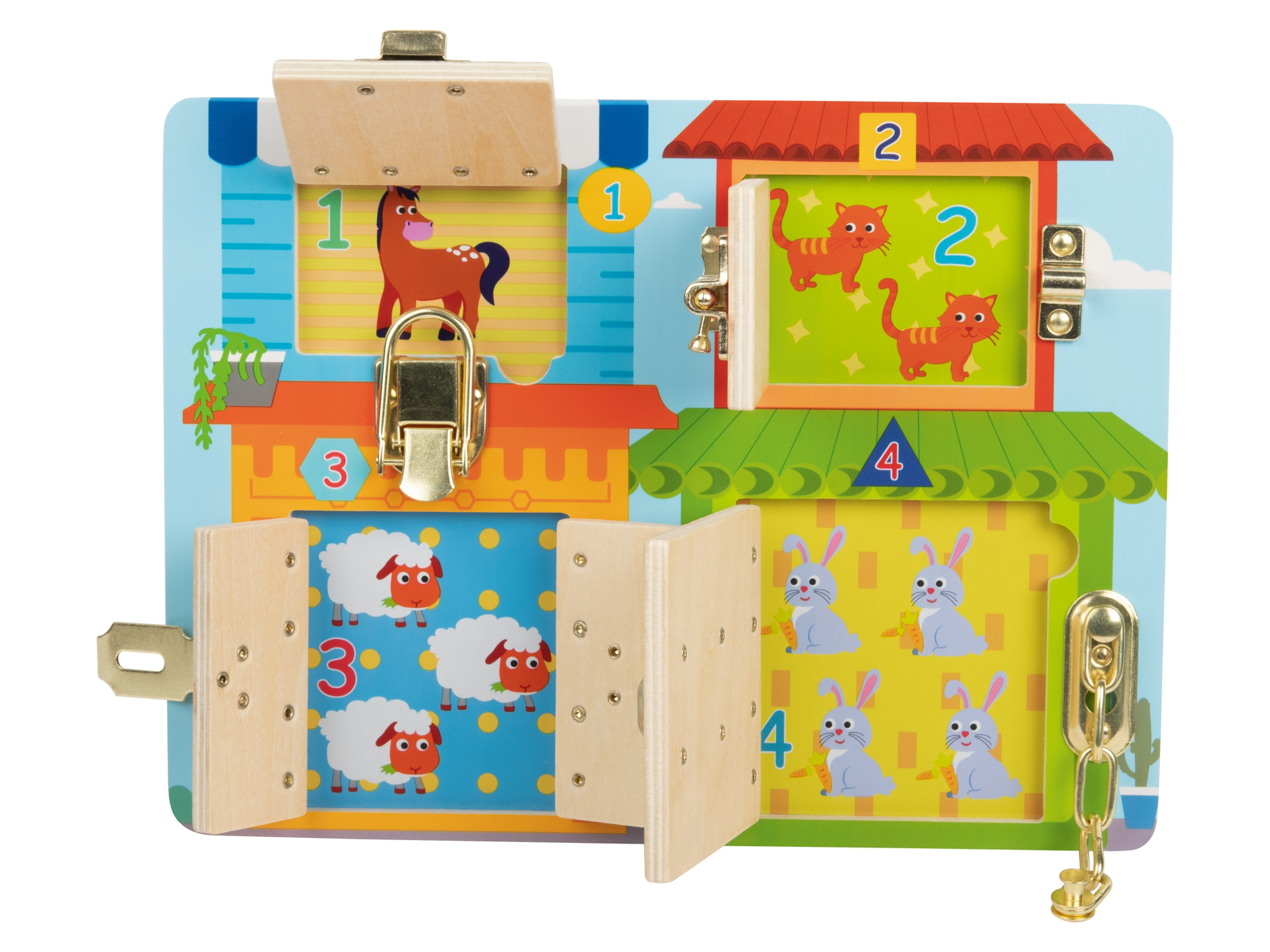 Playtive Puzzle drewniane Gra drewniana w zamykanym pudełku