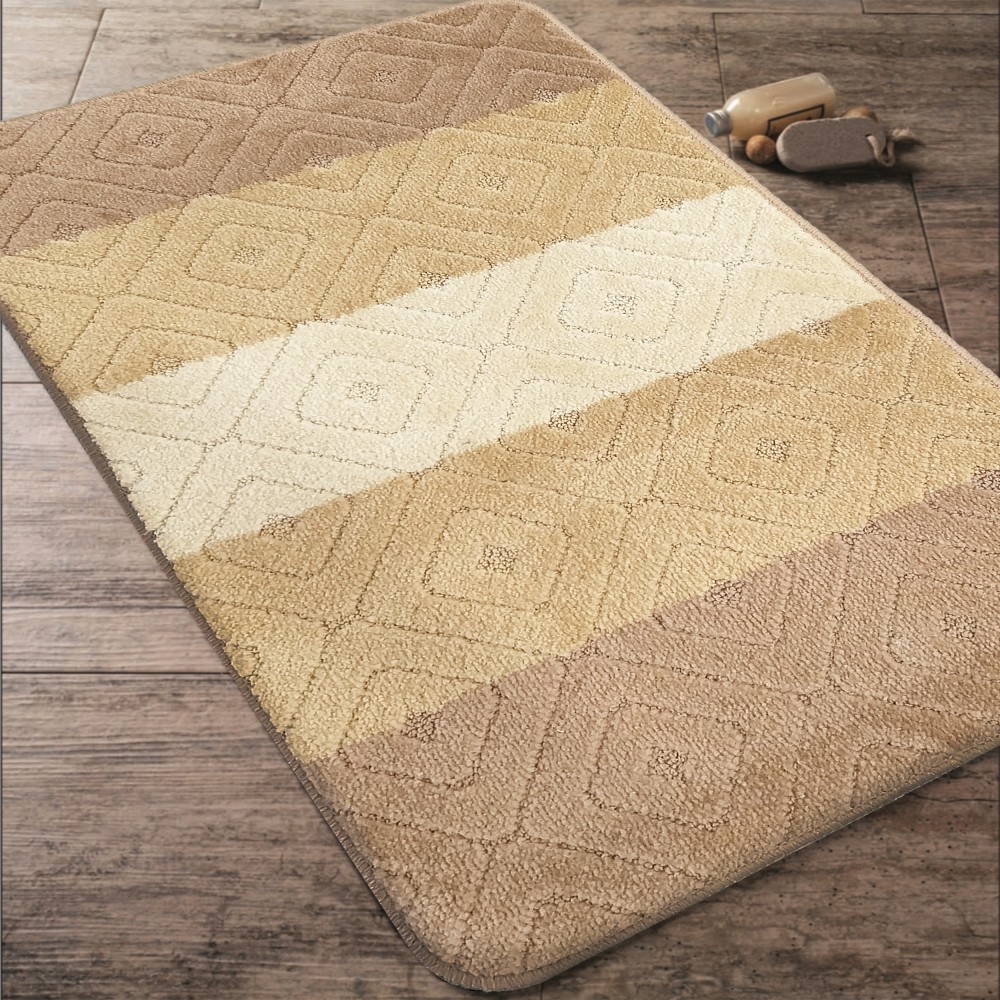 Komplet Dywaników Łazienkowych Montana 03 Beżowy Pod WC Antypoślizgowy