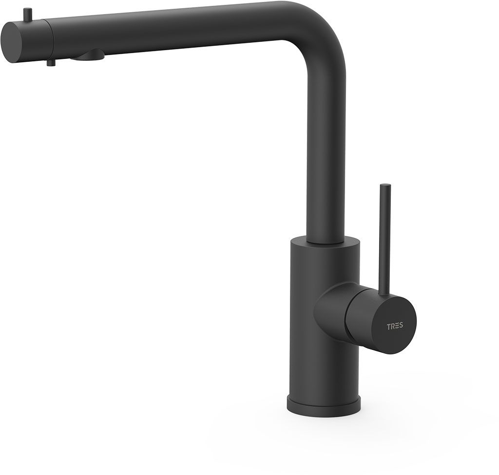 Darmowa Dostawa - Bateria do filtra wody stojąca czarna Tres Cocina 23045303NM