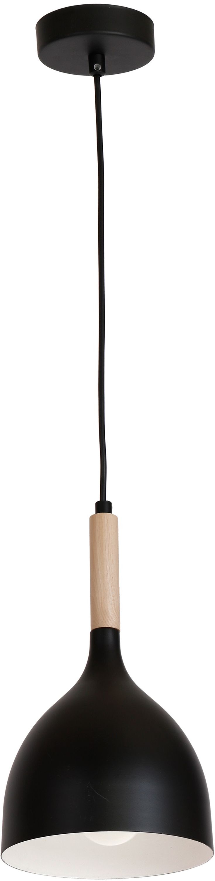 Darmowa Dostawa - Lampa wisząca 1x60 W czarny Luminex Noak Wood 1191