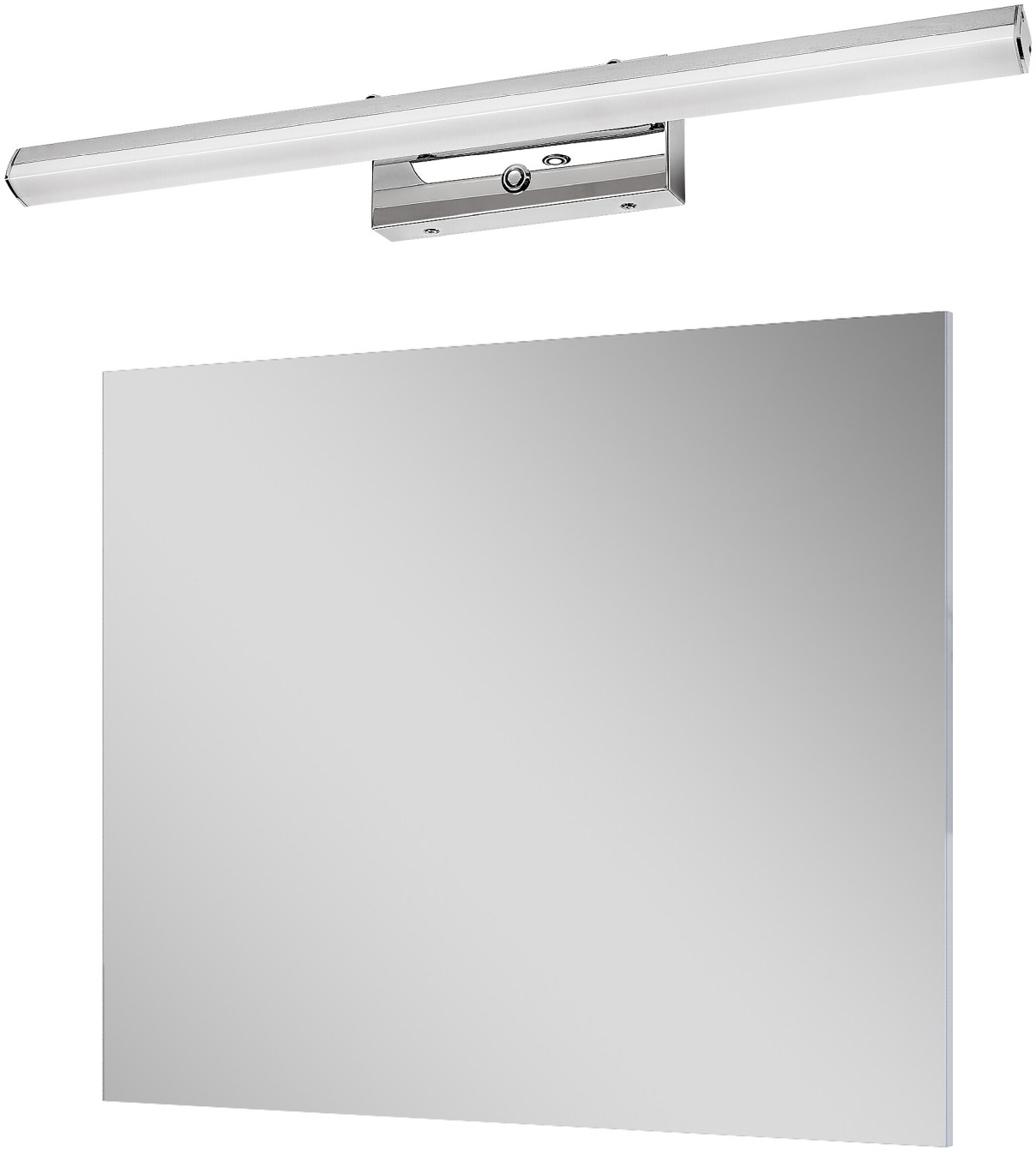 Darmowa Dostawa - Lustro z kinkietem 100x80 cm prostokątne z oświetleniem Elita Sote abset11052