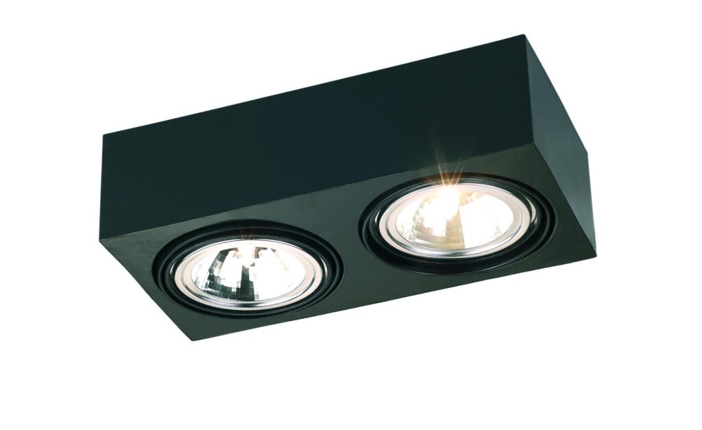 Darmowa Dostawa - Lampa podsufitowa 2x6 W czarna Argon Rodos 617