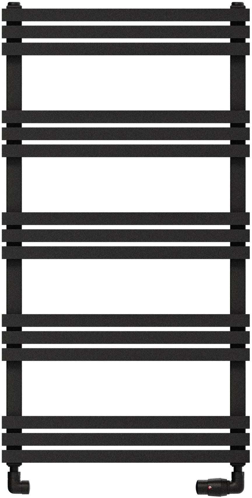 Darmowa Dostawa - Grzejnik łazienkowy drabinkowy 112.4x50 cm czarny AG Evo Line Prime AGPR11245009005T