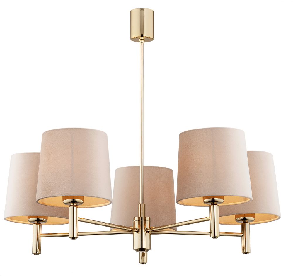 Darmowa Dostawa - Lampa podsufitowa 5x15 W mosiądz Argon Ponte Plus 2105