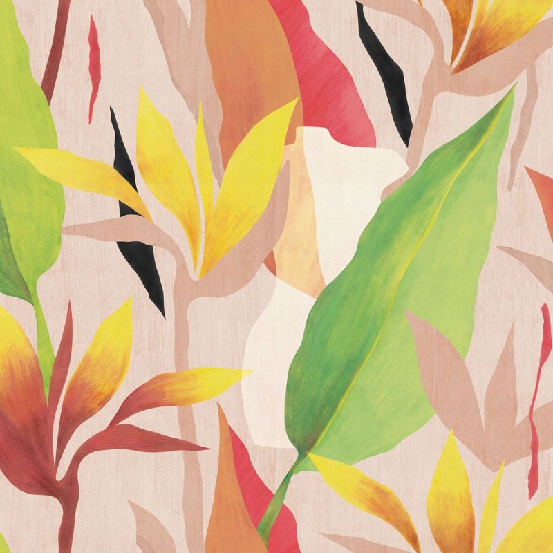 fototapeta Sanders & Sanders przejrzeć różowym,zielonymIżółtym 424 x 280 cm - 1 rol.