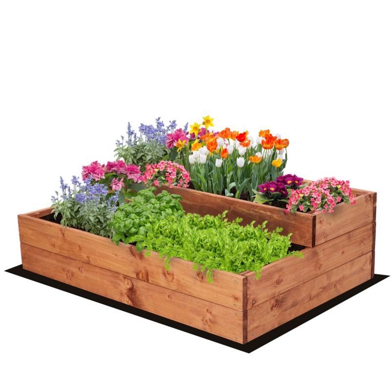 Skrzynia na warzywa MODO24 warzywnik 27x90x63 cm brązowa impregnacja 1 szt.