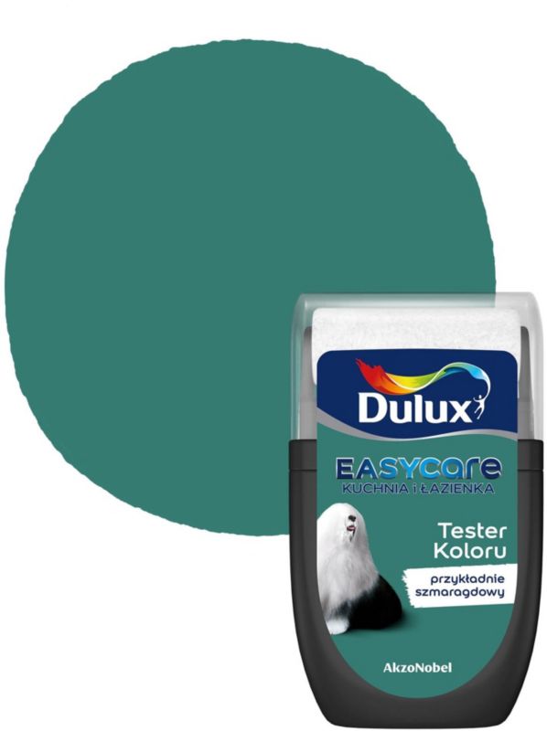 Farba Dulux EasyCare Kuchnia i Łazienka przykładnie szmaragdowy 30 ml