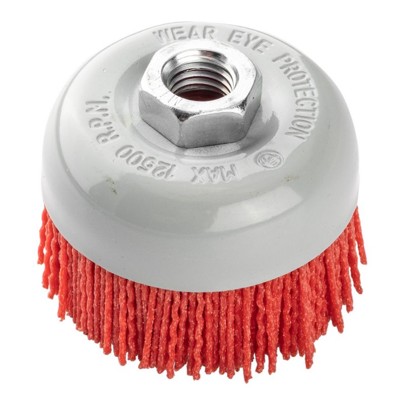 Szczotka nylonowa doczołowa GRAPHITE 75 mm, M14 1 szt