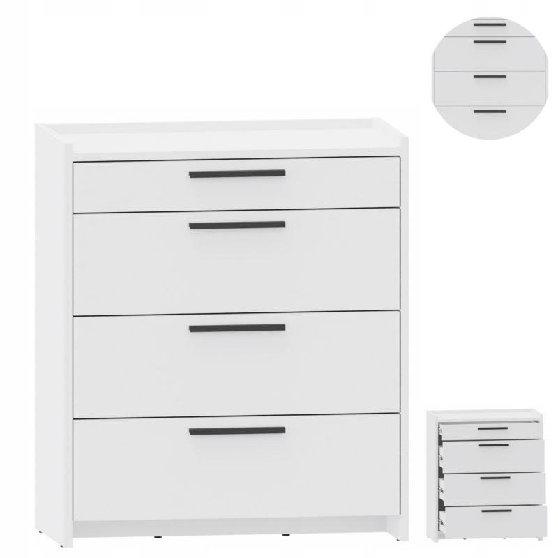 Komoda Matkam ALTIVO COM 70 3SW1SN biały 1 szt.