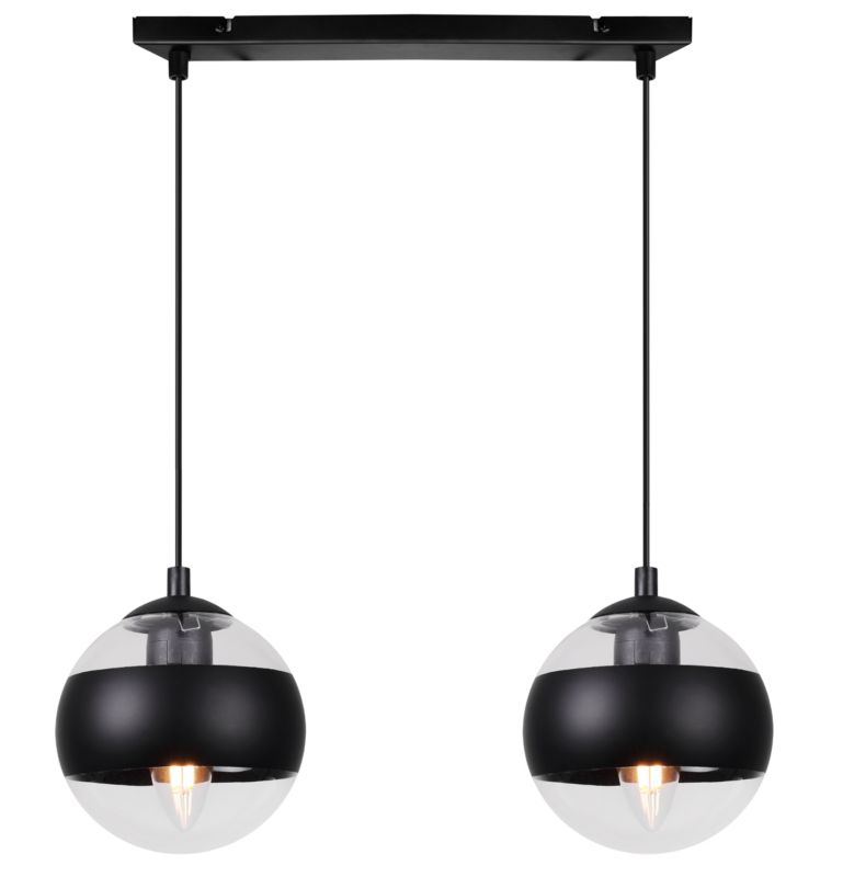 Lampa sufitowa wisząca Light Home LH Toledo 2x E14 60W czarny 1szt.