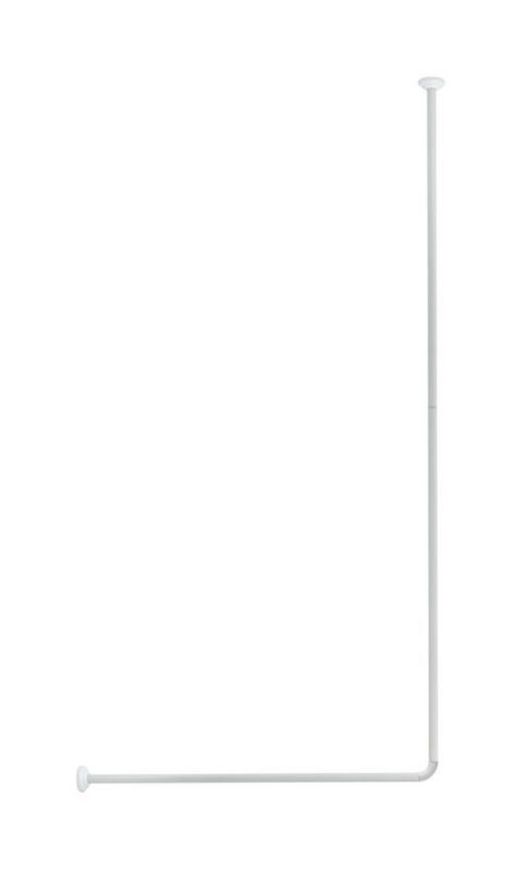 Drążek do zasłony prysznicowej AWD Interior aluminium biały 80-180cm 1 szt.