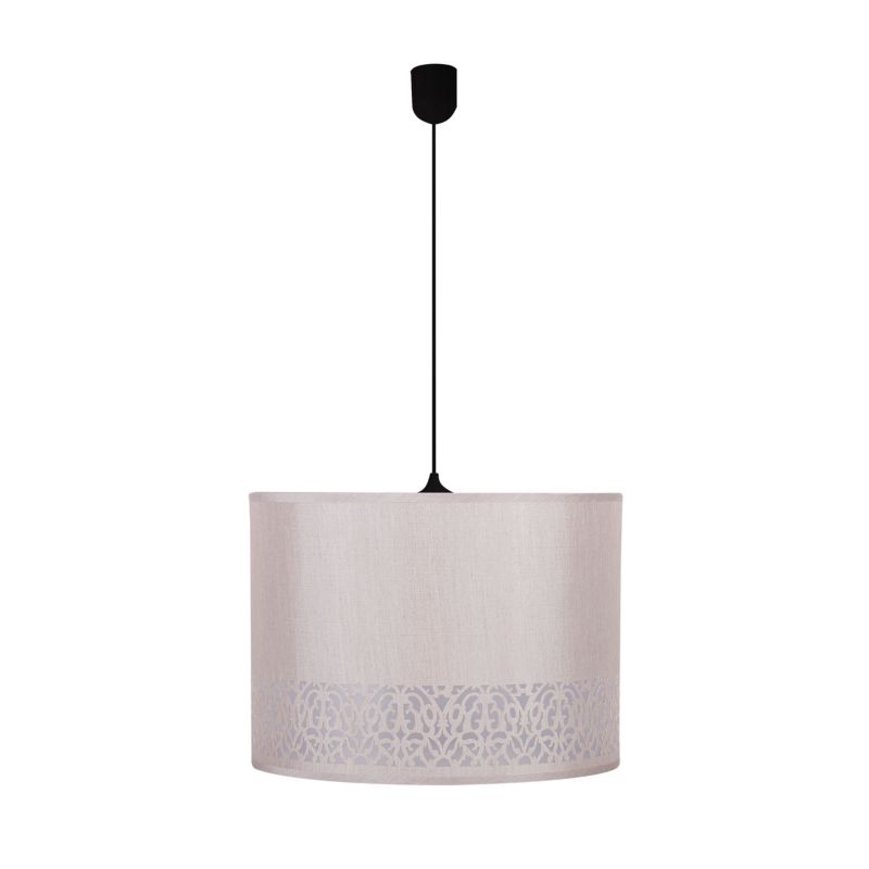 Lampa sufitowa kremowy abażur Candellux Arabesca czarno-kremowa 1xE27x60W IP20 wym:90x33x33cm - 1 szt.