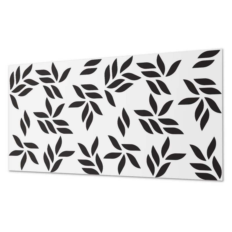 Paczka Kafelków Winylowych PCV ArtPrintCave 60x30 cm Liściasty wzór na tle 6 szt.